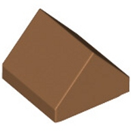 Lego střecha hladká 1x1 45°, tělová tmavší (6401014)
